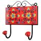 Red Yellow Floral Tiles Hooks