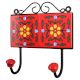 Red Yellow Floral Tiles Hooks