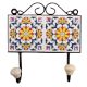 White Yellow Floral Tiles Hook