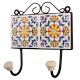 White Yellow Floral Tiles Hook