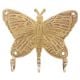 Vintage Style Brass Butterfly Wall Hooks