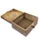 Vintage Brass Cage Square Trinket Box