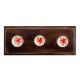 Red Star Fish Flat Ceramic Wooden Hooks
