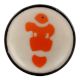 Orange Fish Flat Ceramic Wine Stopper