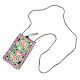 Marron Embroidered Mobile Money Purse Cover Pouch Purse Sling bag