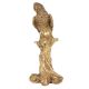 Brass Parrot on Branch Statue