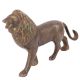 Handcrafted Standing Lion Brass Statue