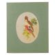 Handmade Indian Miniature Watercolor Bird Pair Art