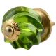 Olive Green Interior Cut Glass Cabinet Knob Online