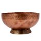 Engraved Old Copper Bowl