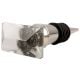 Clear Prism Shape Glass Wine Stopper