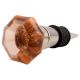 Pink Octagon Shape Glass Wine Stopper