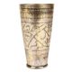 Brass Flower Figured Design Lassi Glass