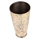 Brass Flower Figured Design Lassi Glass