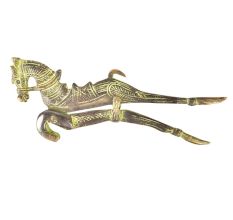 Brass Horse Beetle Nut Cutter with Engravings