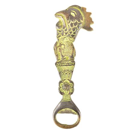 Old Brass Opener Rooster