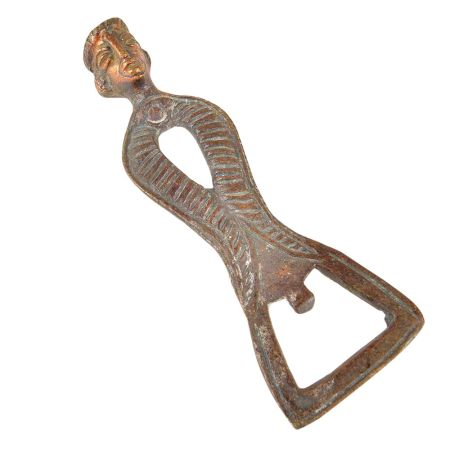 Brass Man Tribal Head Bottle Opener