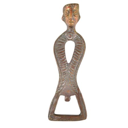 Brass Man Tribal Head Bottle Opener
