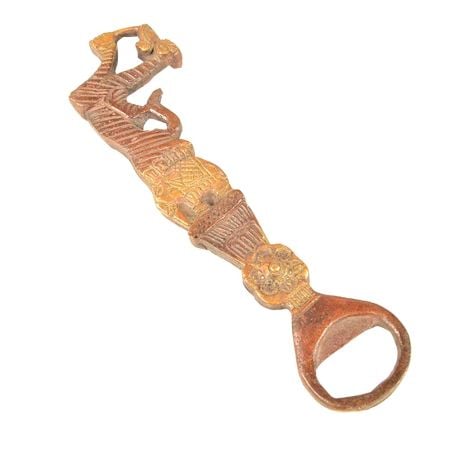 Brass Dragon Bottle Opener with Patina