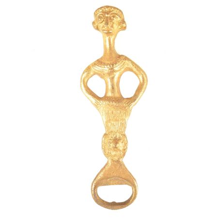 Brass Man Tribal Head Bottle Opener