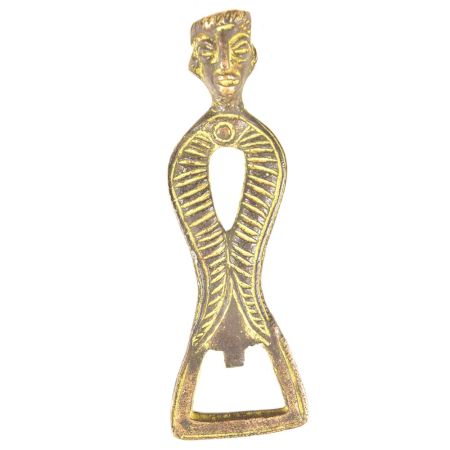 Brass Bottle Opener Tribal Face Decorative Body