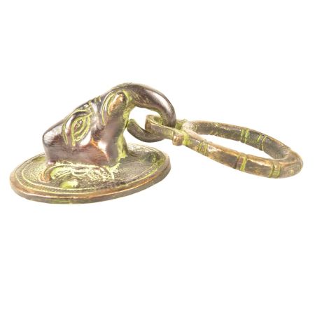 Brass Elephant Door Knocker Ring