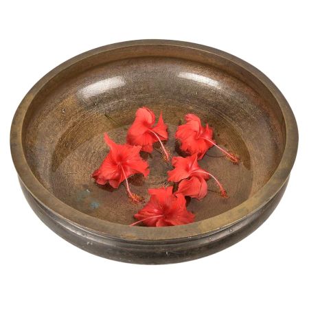 Indian Brass Urli Cooking Pot - 17 Inches