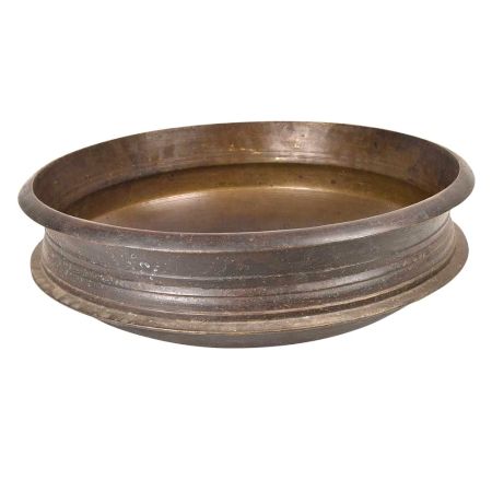 Brass Urli Plain without Handle - 17.5 Inches