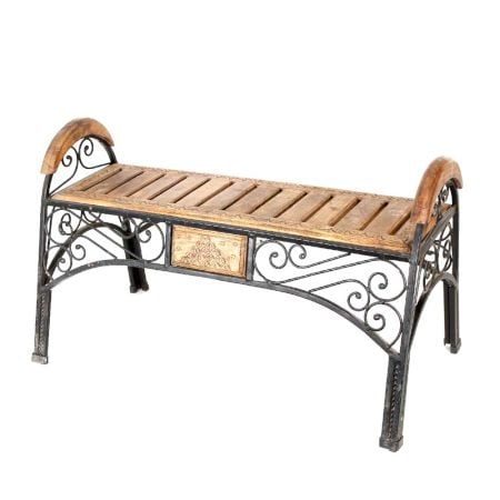 Wood & Iron Cum End Table Stool