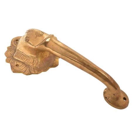 Brass Artistic Elephant Door Handle