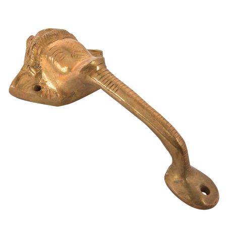 Elephant Carving Brass Main Door Handle