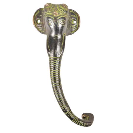 Patina Brass Trunk Ganesha Door Handle