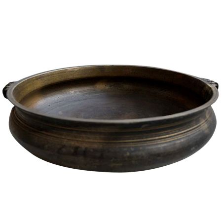 Bronze Urli Festival Cooking Vessel From South India -37 Inches
