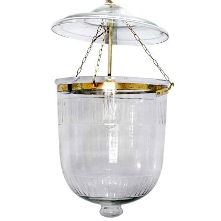 U Shape Clear Glass Ceiling Lamp