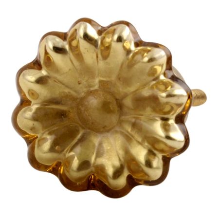 Golden Mercury Sunflower Glass Drawer Knob Online