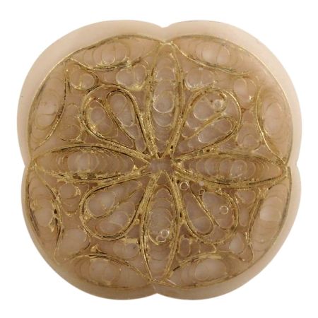 Golden Flower Bone Dresser Knob Online