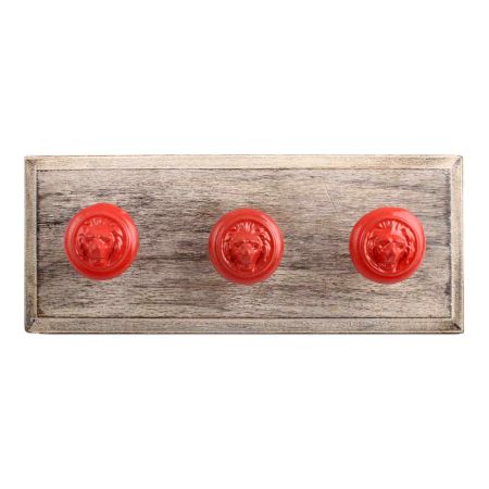 Red Lion Metal Wooden Hooks