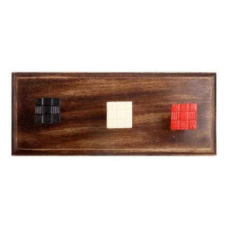 Mixed Color Square Metal Wooden Hooks