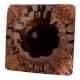 Pink Glass Square Cut Cabinet Knob Online
