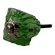 Green Glass Square Cut Cabinet Knob Online