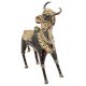 Brass Tribal Bull Standing Statue