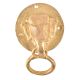 Brass Elephant Face Door Knocker