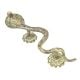 Brass Green Snake Pull Door Handle