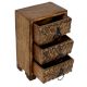 Wooden Box With 3 Drawers