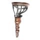 D Shape Wooden & Wrought Iron Wall Bracket