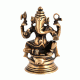 Brass Unusual Sitting Ganesha Statue