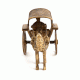 Brass Single Horse Chariot Brass Sculpture