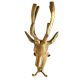 Brass Deer Head with Two Hooks