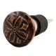 Brown Tiny Flower Bone Wine Stopper