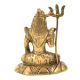 Rustic Brass Lord Shiva Meditation Statue
